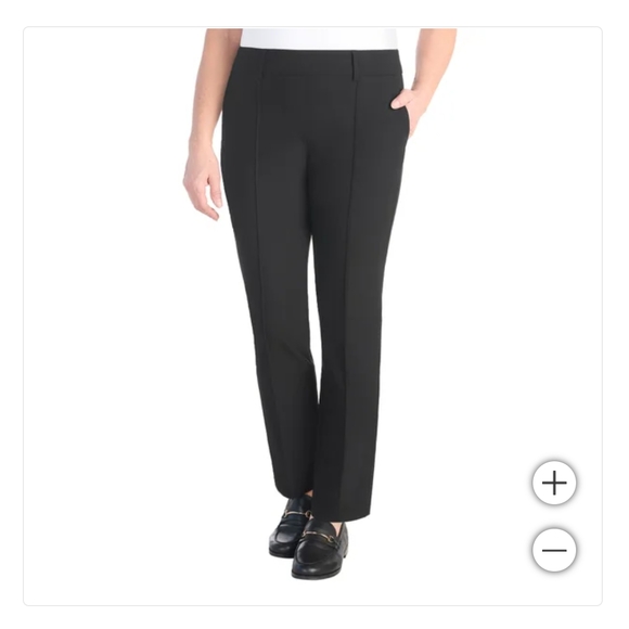 NWT Hilary Radley Women’s Pull-On Pant Black Woven Texture XL - Picture 1 of 5